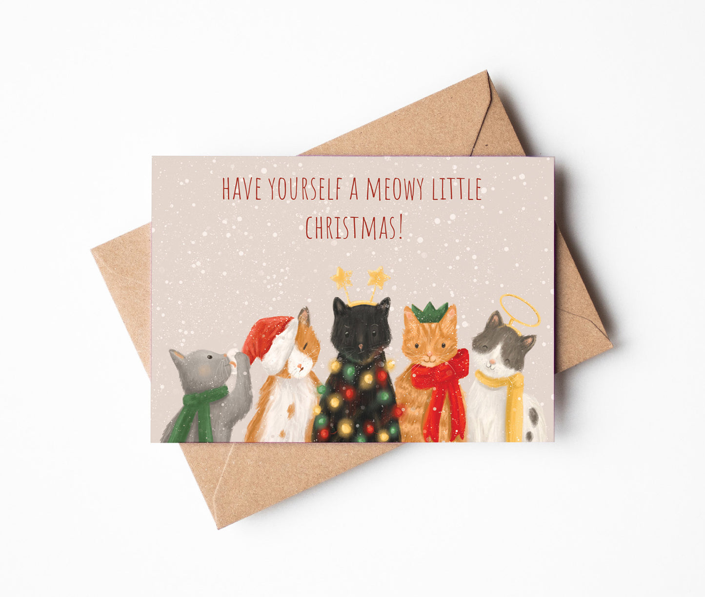 Have Yourself a Meowy Little Christmas Cats Greeting Card