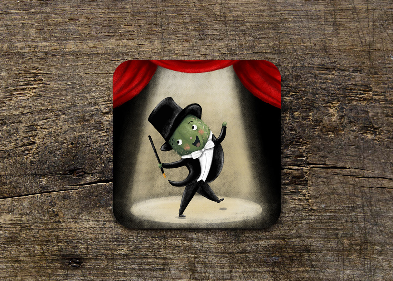 Dancing Cactus Gloss Coaster (Single) - END OF LINE SALE