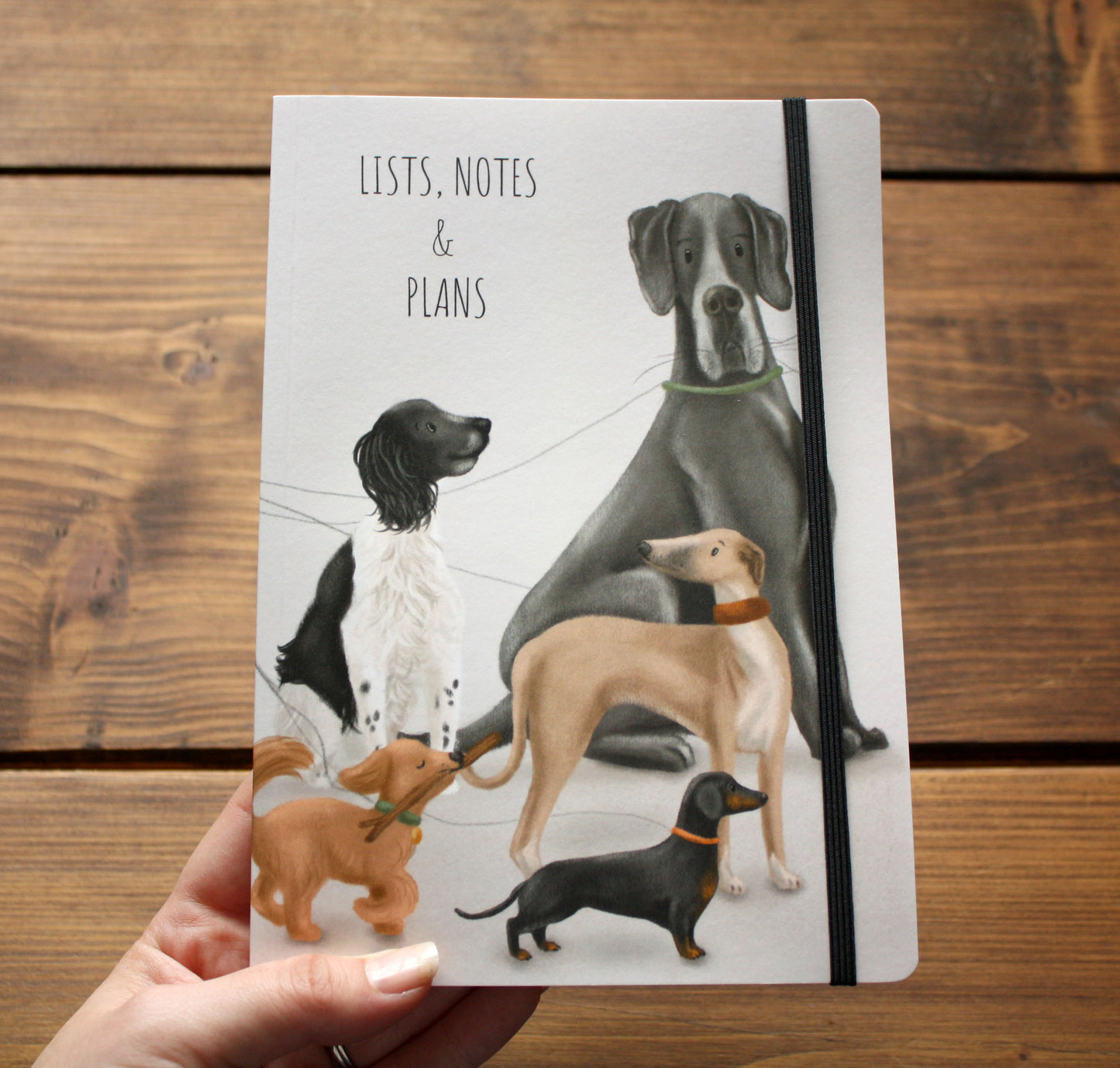 Luxury A5 Lined Dogs Notebook