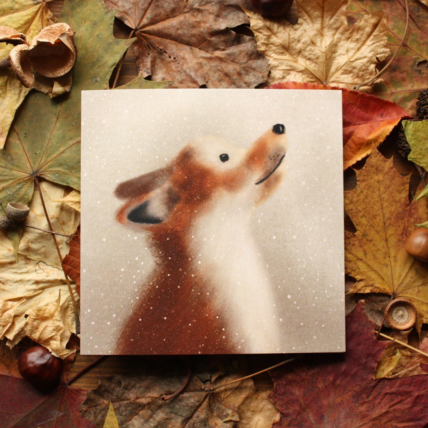 Winter Fox Greeting Card