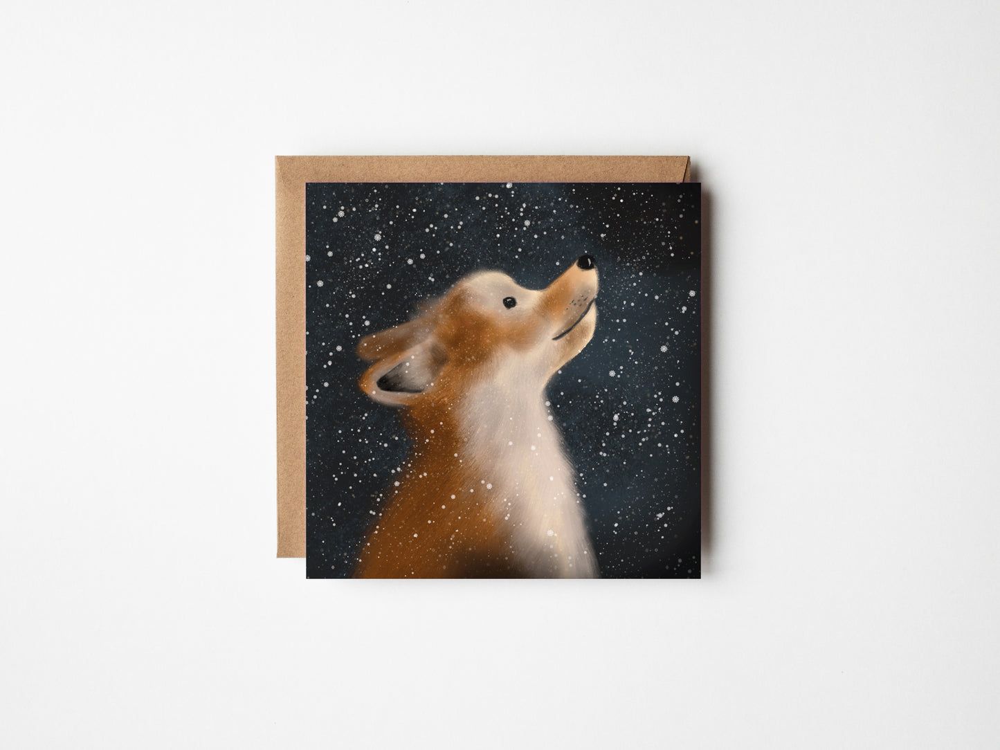 Fox in the Snow Christmas Card