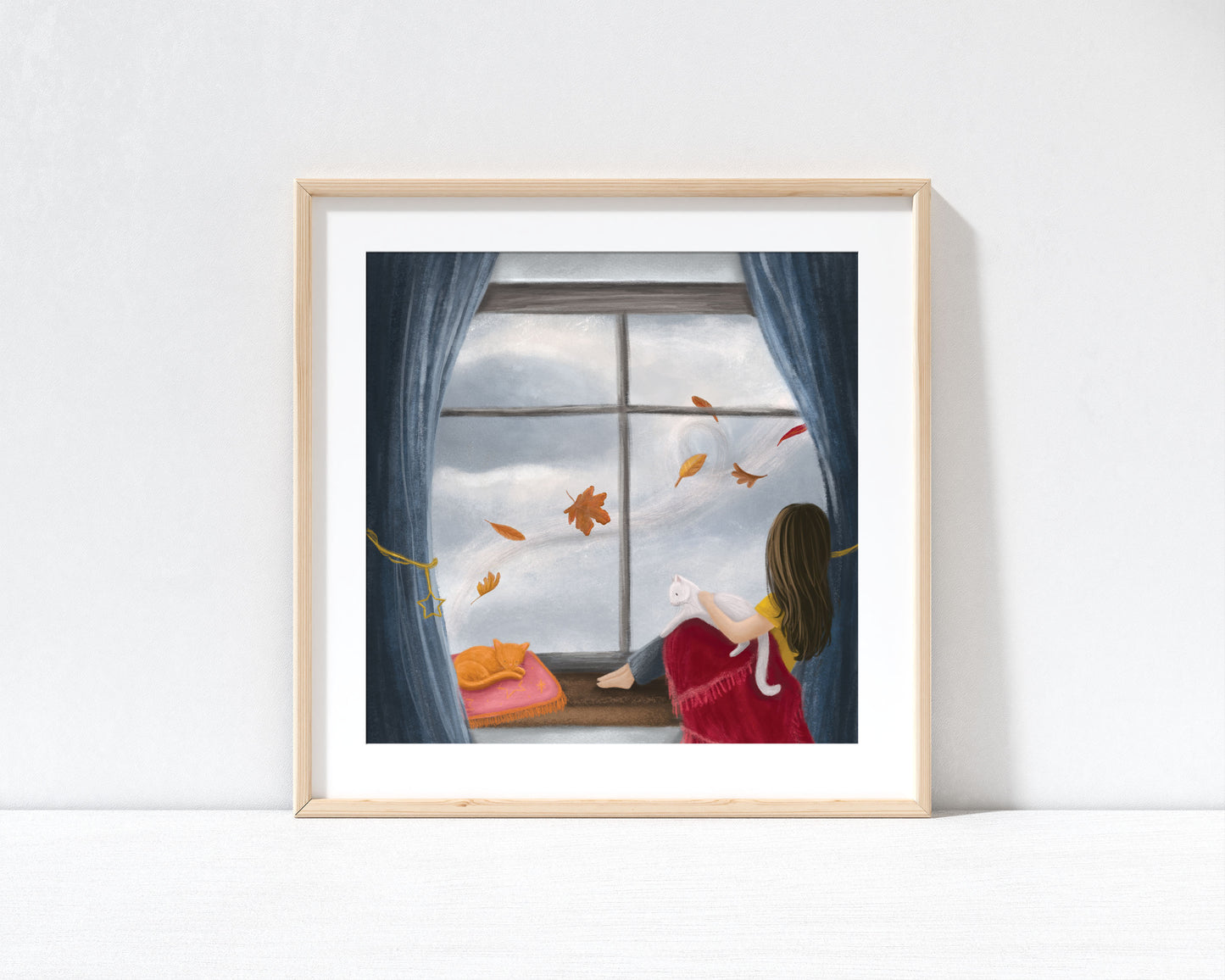 Autumn Day Print with 9" x 9" Mount (Unframed)
