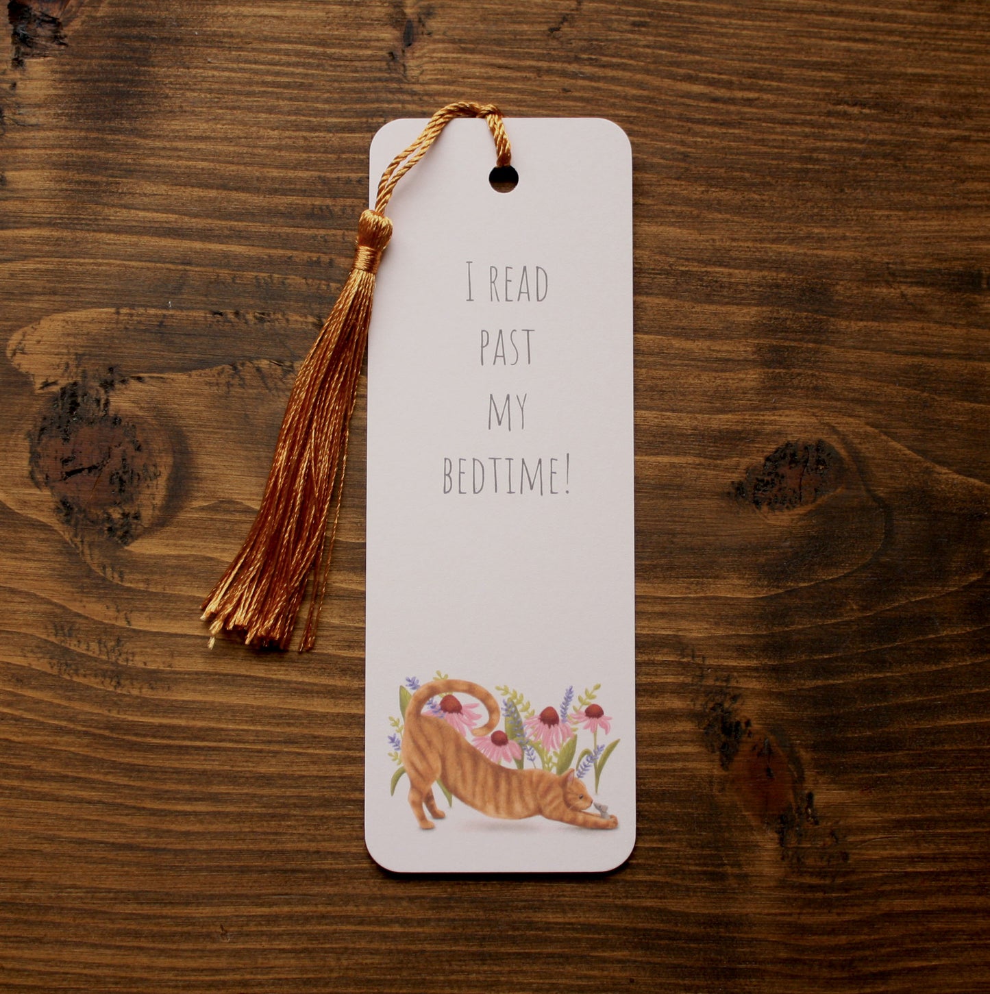 Ginger Cat & Mouse Design Bookmark with Tassel