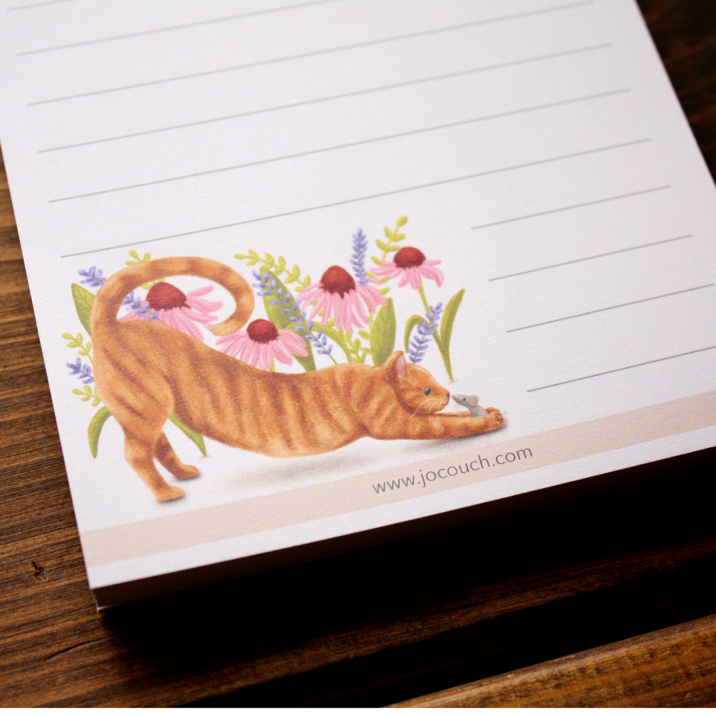 Ginger Cat & Mouse Design A6 Note Pad