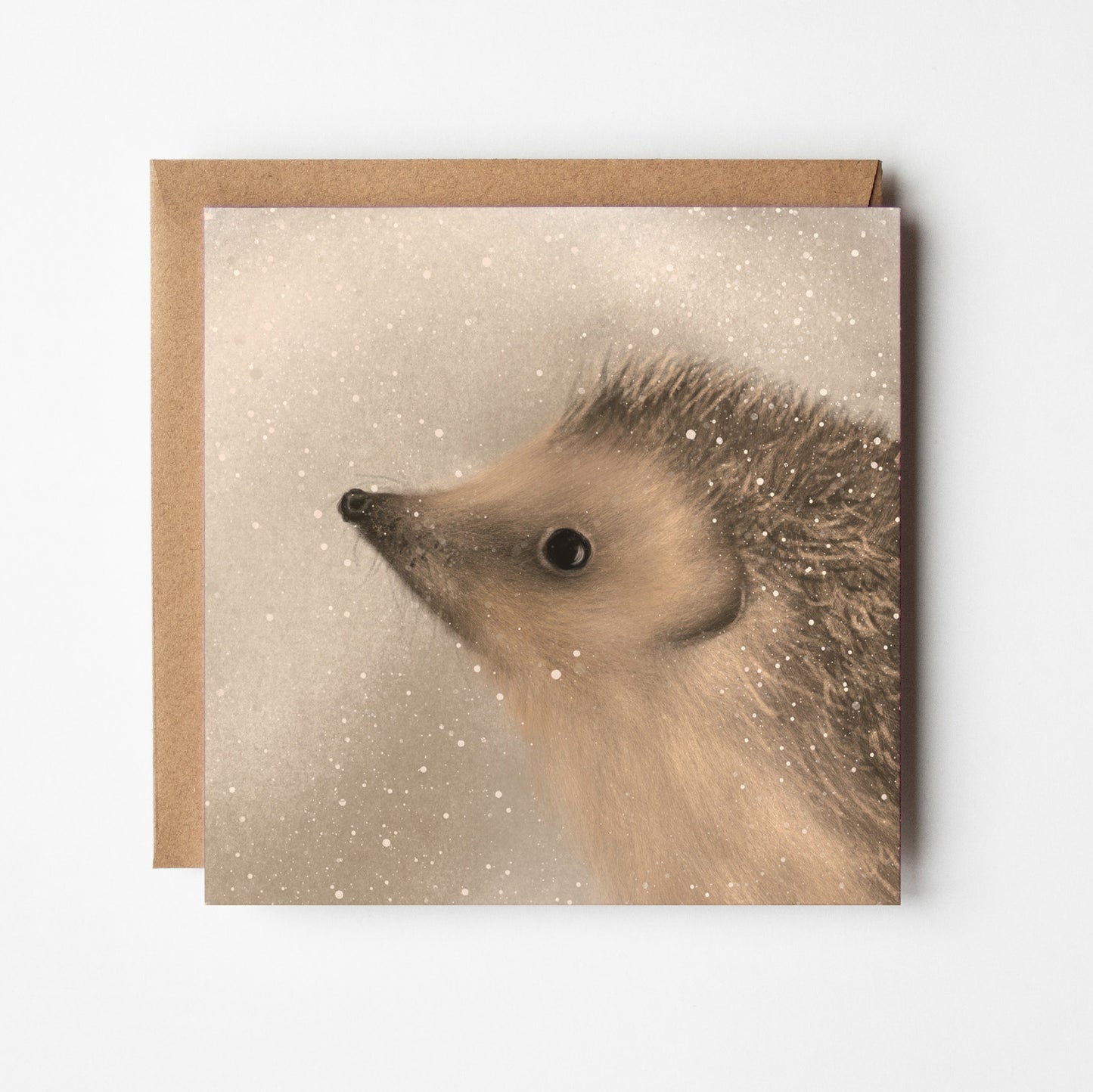 Winter Hedgehog Greeting Card