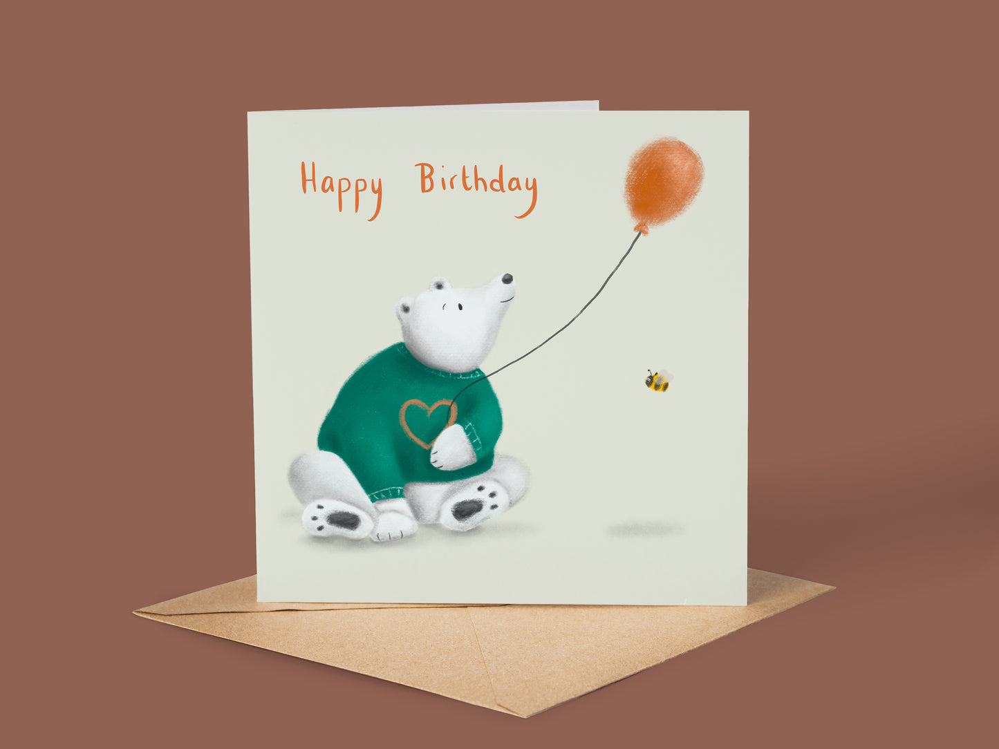 Bear & Balloon Birthday Card