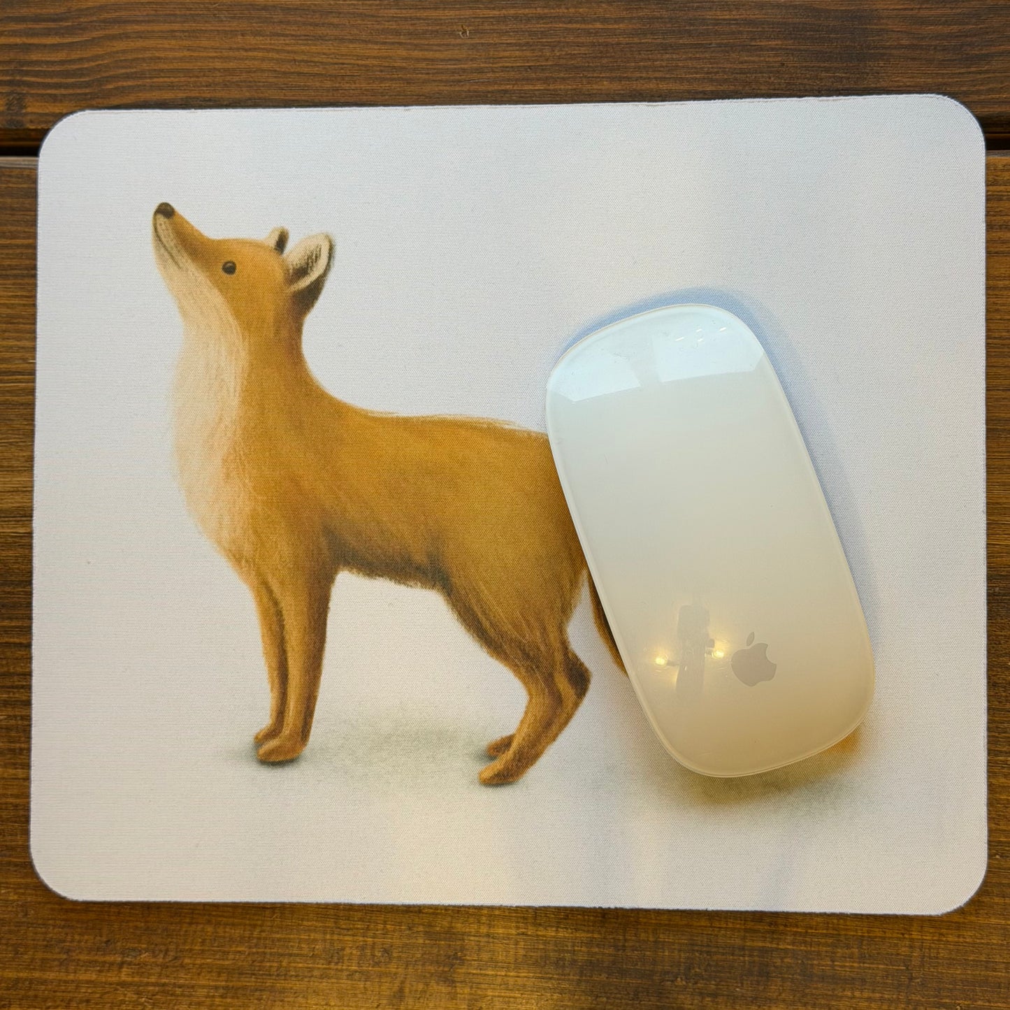 Standing Fox design mouse pad for the office, mouse mat - END OF LINES SALE