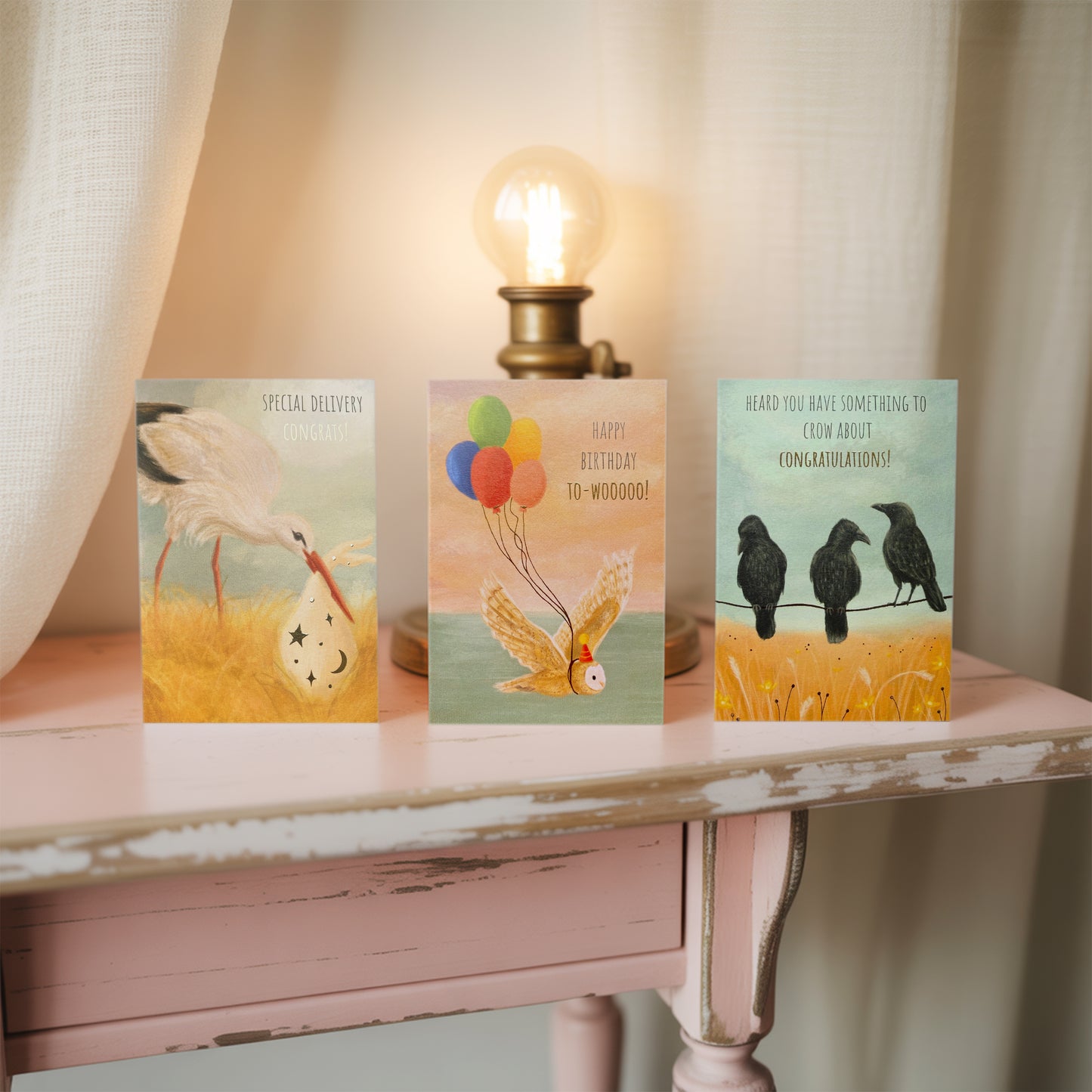 Owl Birthday Greeting Card