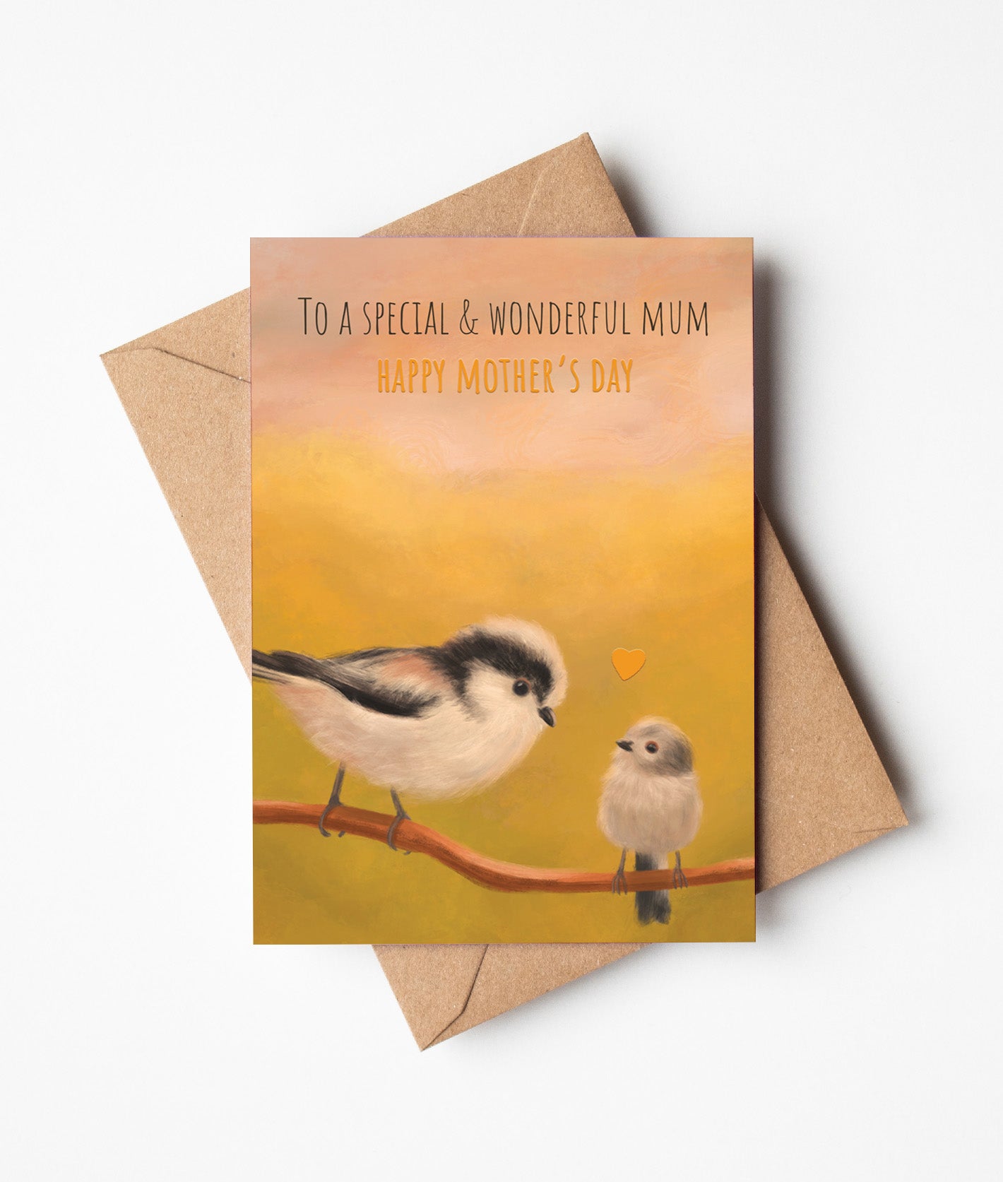 Long Tailed Tits Mother's Day Card