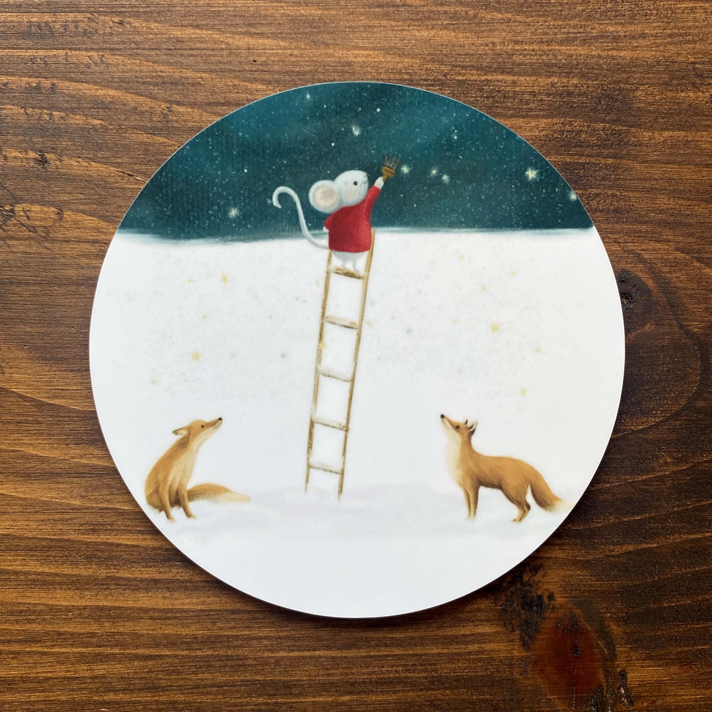 Painting the Night Sky Christmas Coasters (single) - END OF LINE SALE