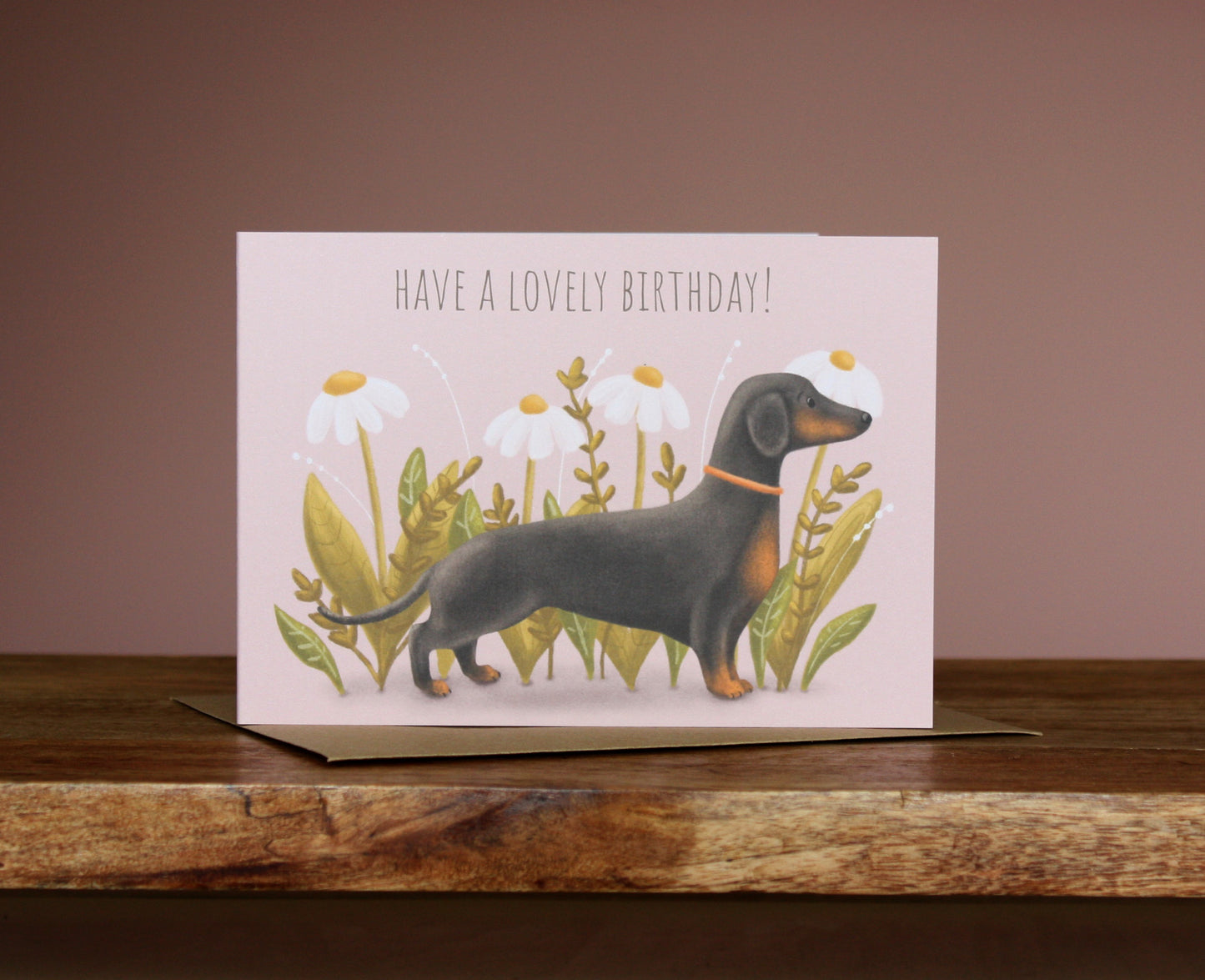 Have a Lovely Birthday Dachshund 'Sausage' Dog Greetings Card