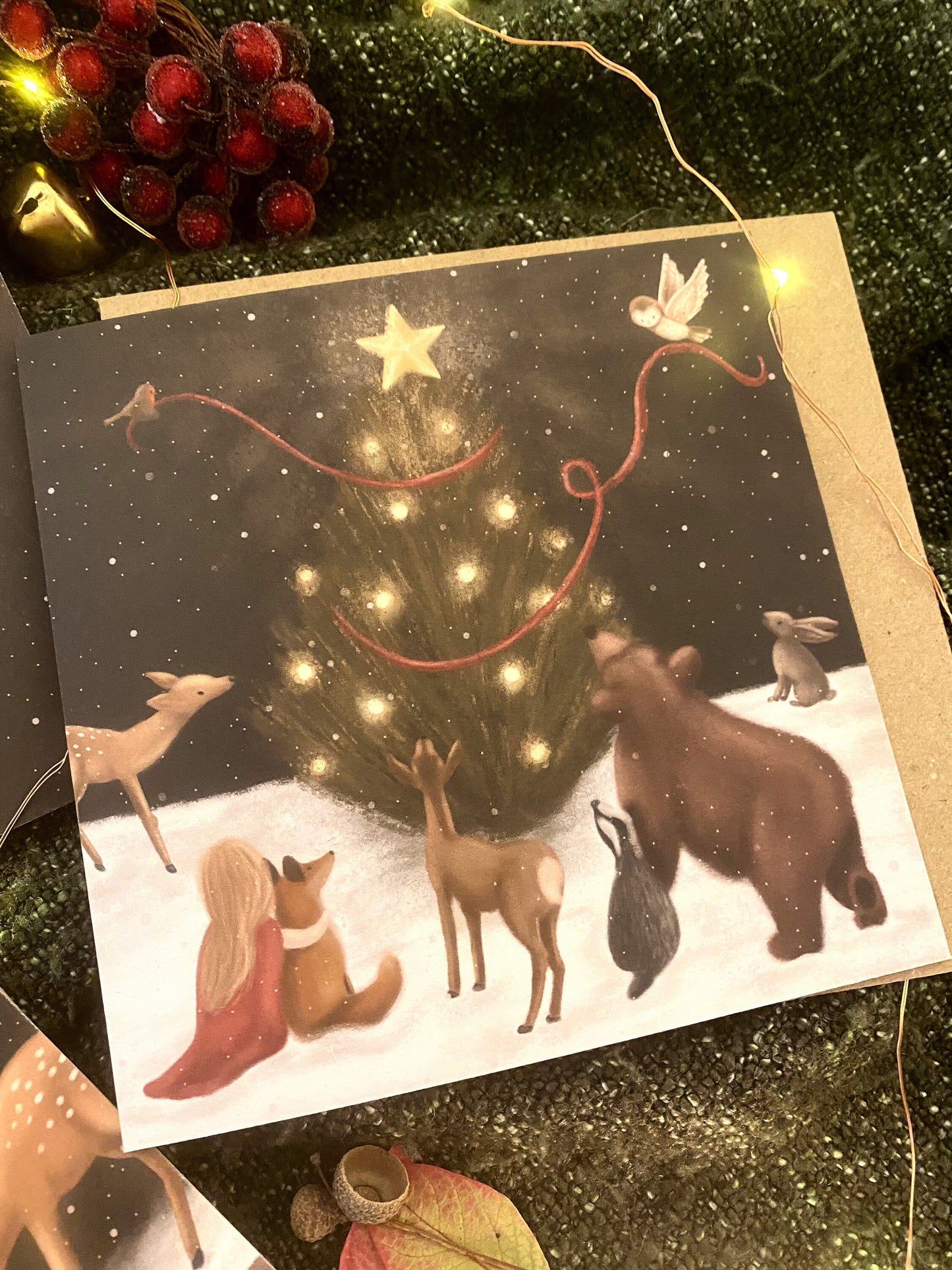 All Round the Tree Christmas Card