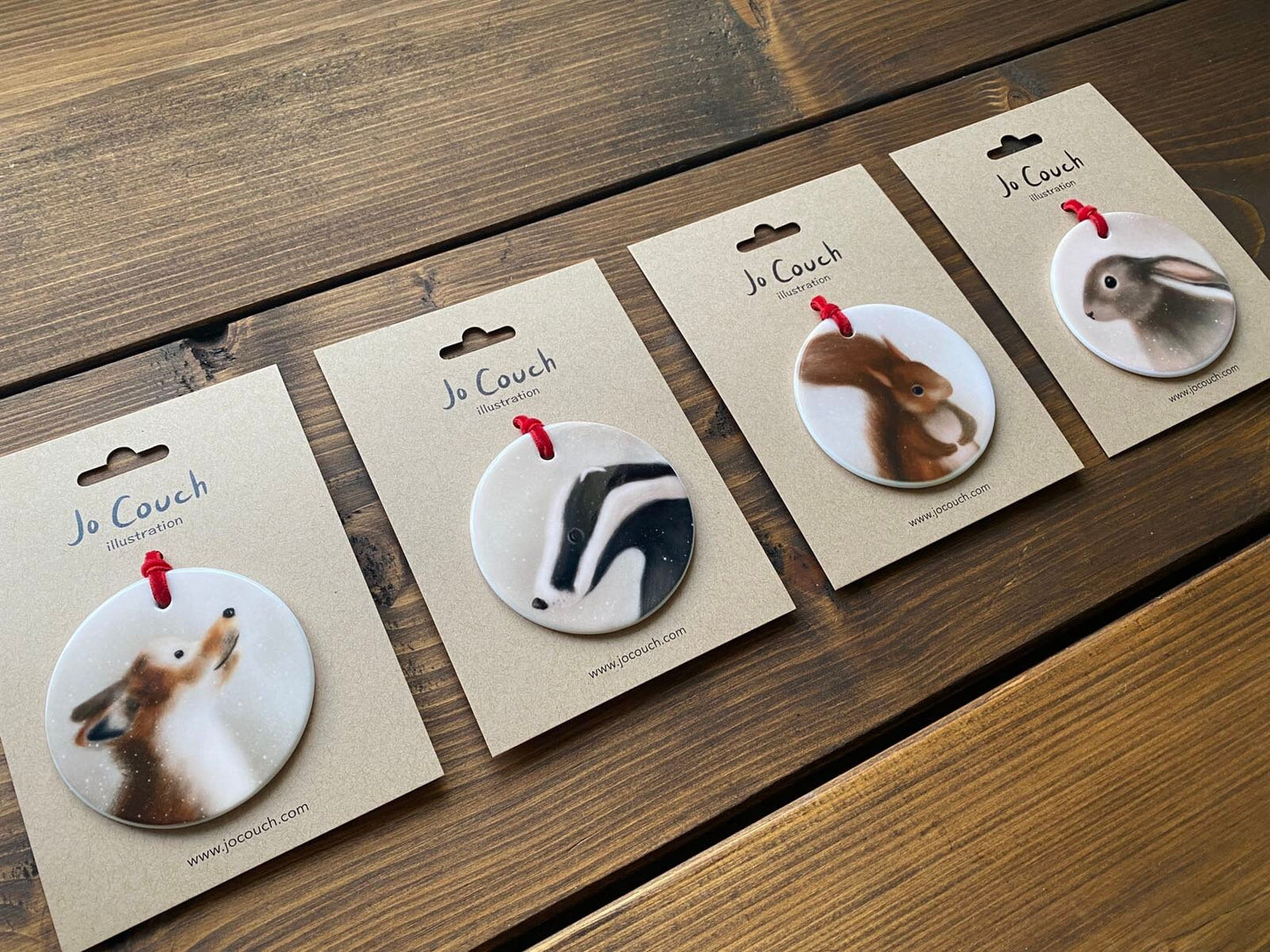 Woodland Animals Ceramic Hanging decorations (single)