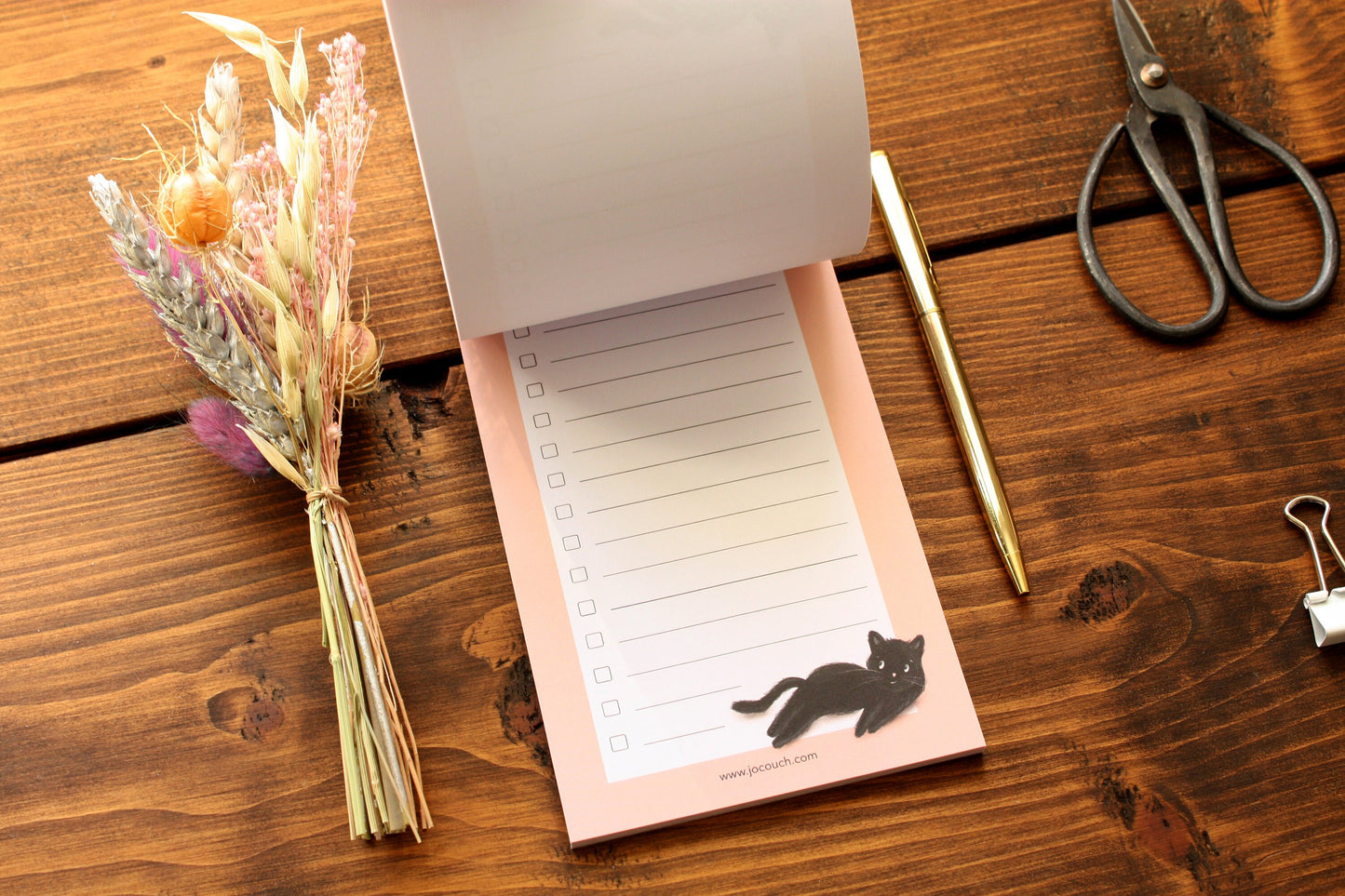Black Cat Design To Do List Pad