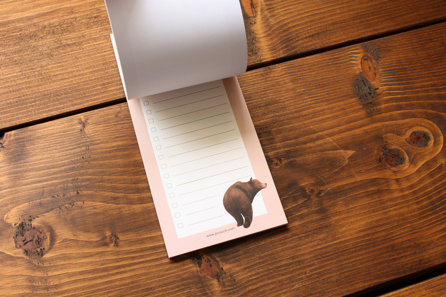 Bear Design To Do List Pad