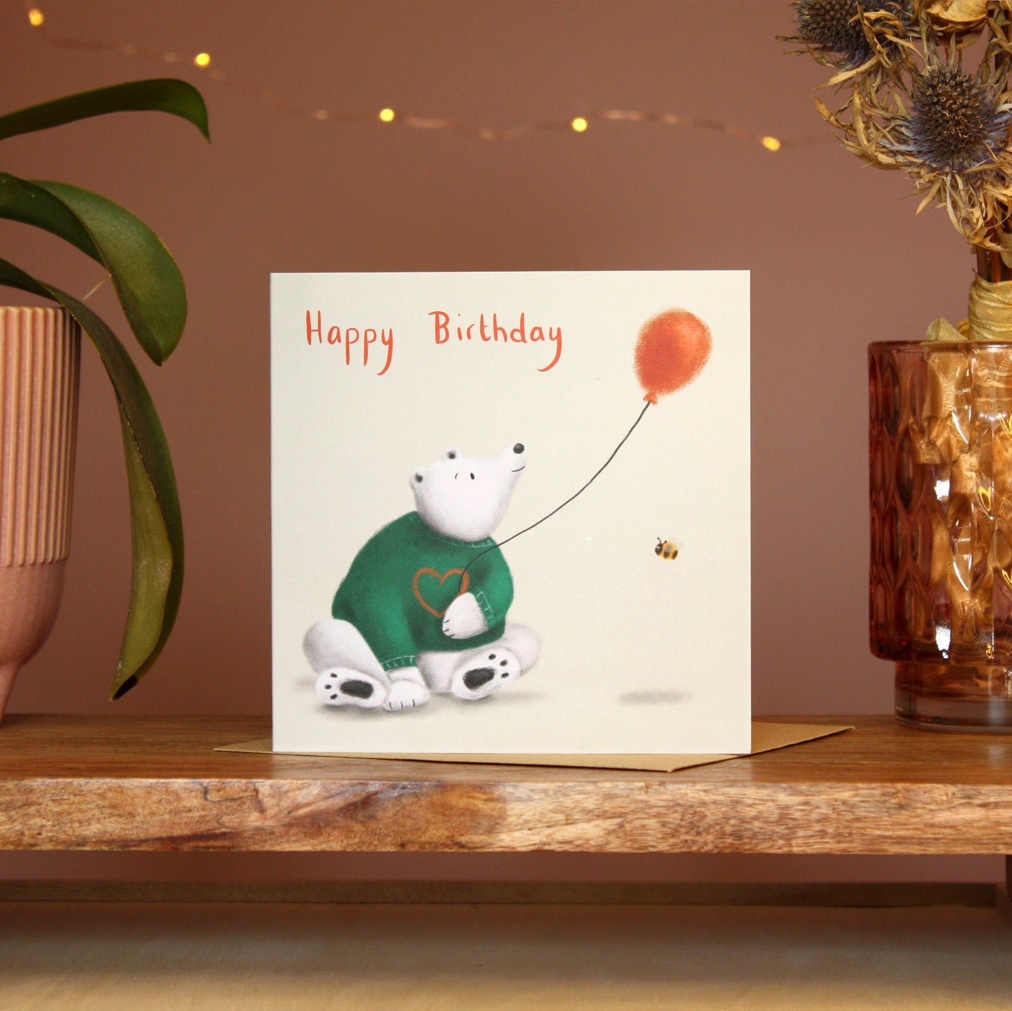 Bear & Balloon Birthday Card