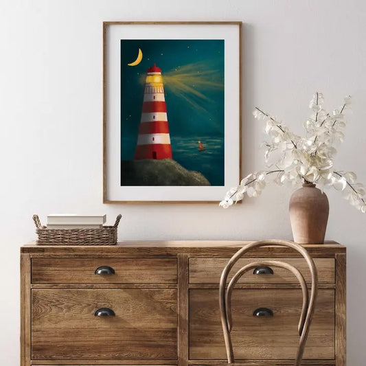 Lighthouse Print A4 Print (Print only. No Mount) - SECONDS STOCK SALE