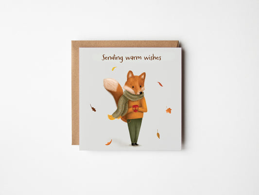 Autumn Fox Greeting Card