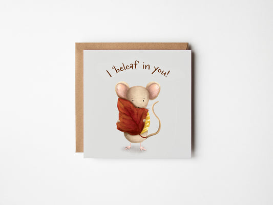 Autumn Mouse Greeting Card