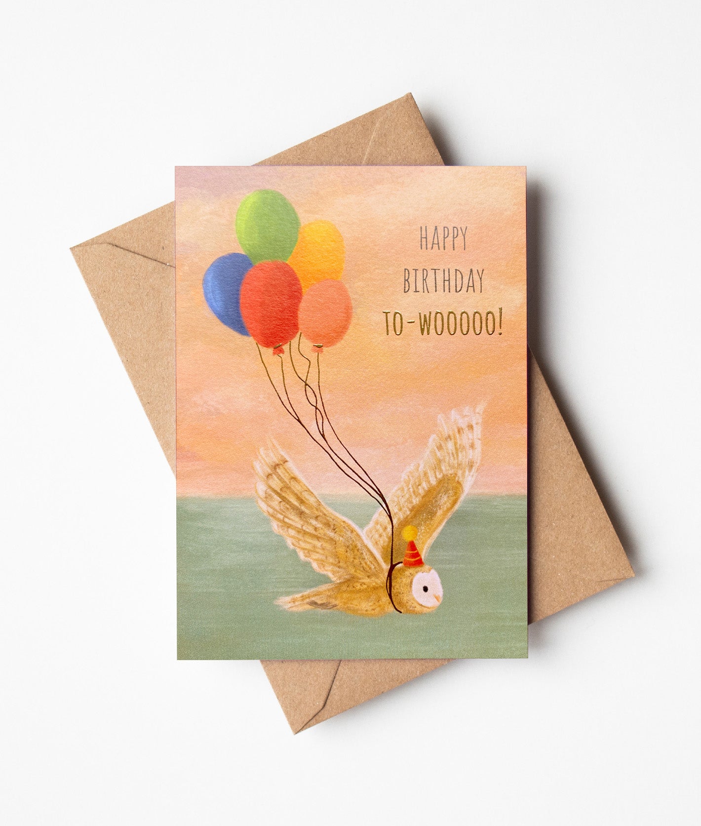 Owl Birthday Greeting Card