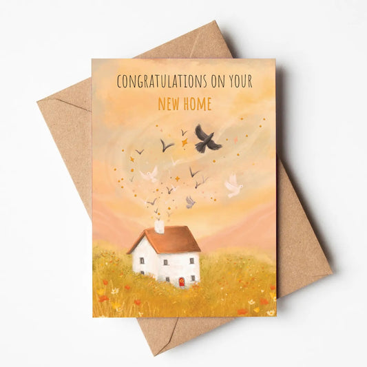 New Home Birds Greeting Card - SAMPLES SALE