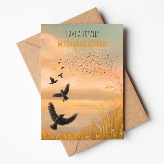 Murmuration Birthday Greeting Card - SAMPLES SALE