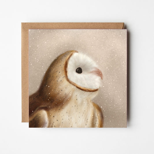 Winter Owl Greeting Card