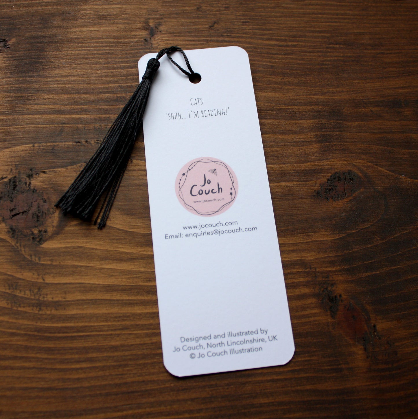Cats Design Bookmark with Tassel