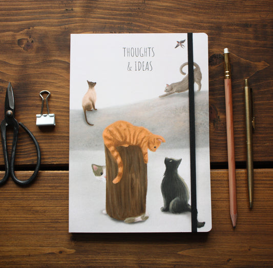Luxury A5 Lined Cats Notebook