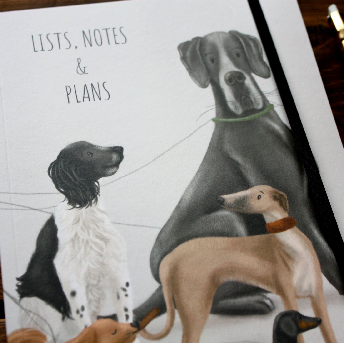 Luxury A5 Lined Dogs Notebook