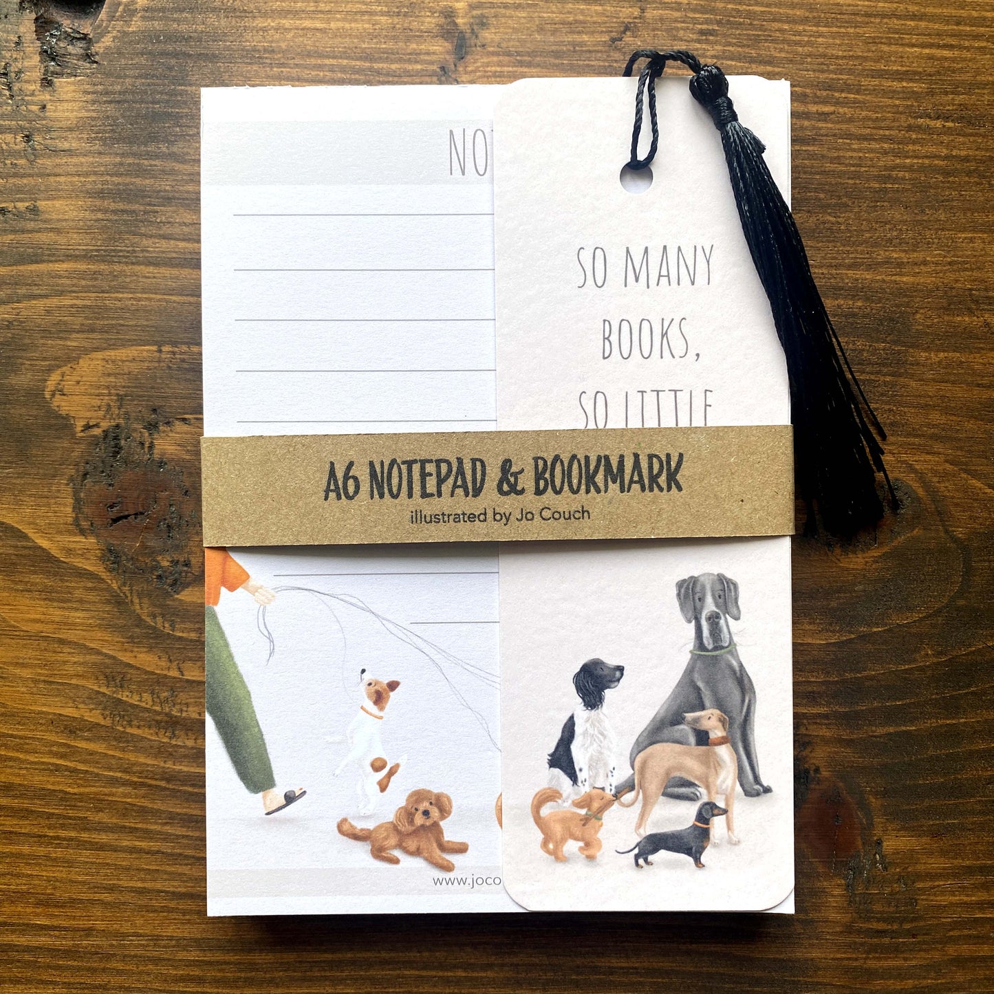 Dog Design A6 Note Pad & Bookmark Bundle