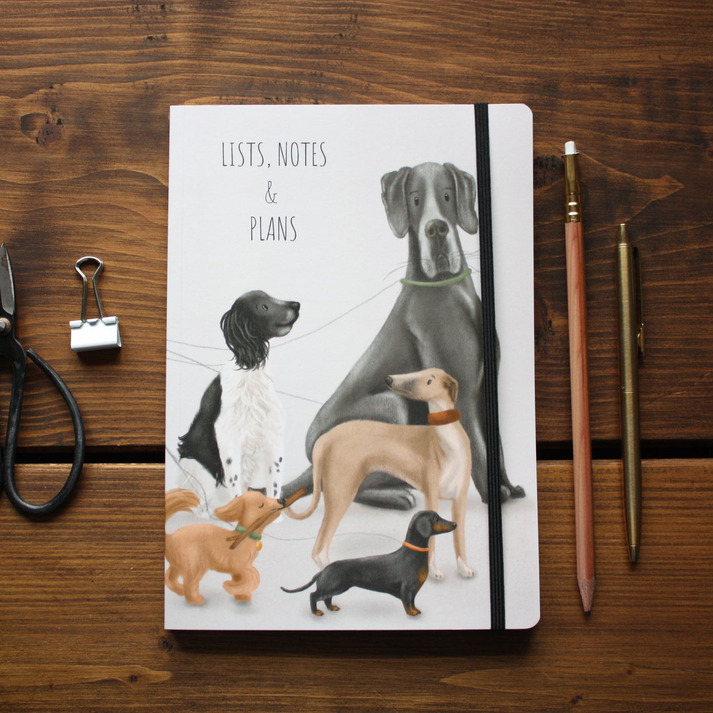 Luxury A5 Lined Dogs Notebook