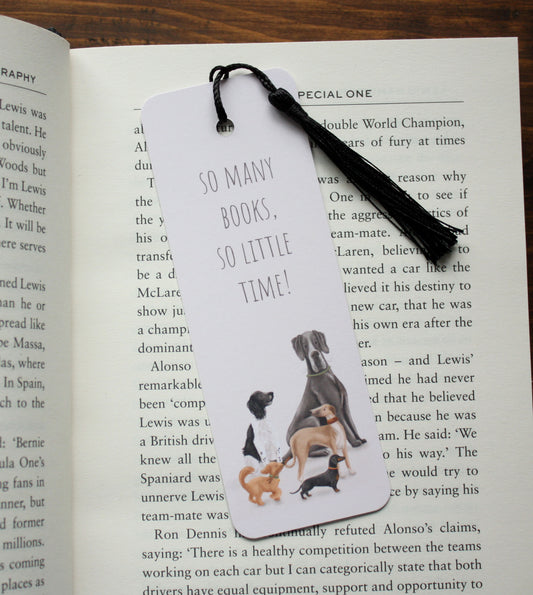 Dogs Design Bookmark with Tassel