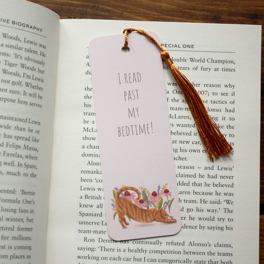 Ginger Cat & Mouse Design Bookmark with Tassel