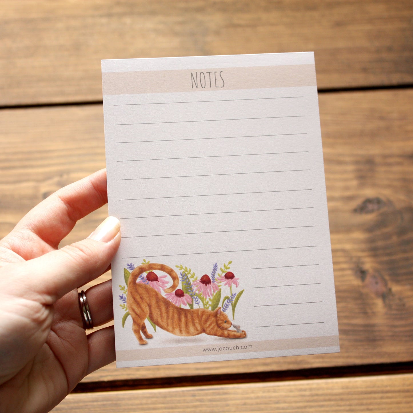 Ginger Cat & Mouse Design A6 Note Pad