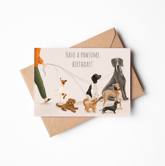 Have a Pawesome Birthday Greetings Card
