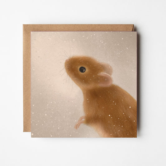 Winter Mouse Greeting Card
