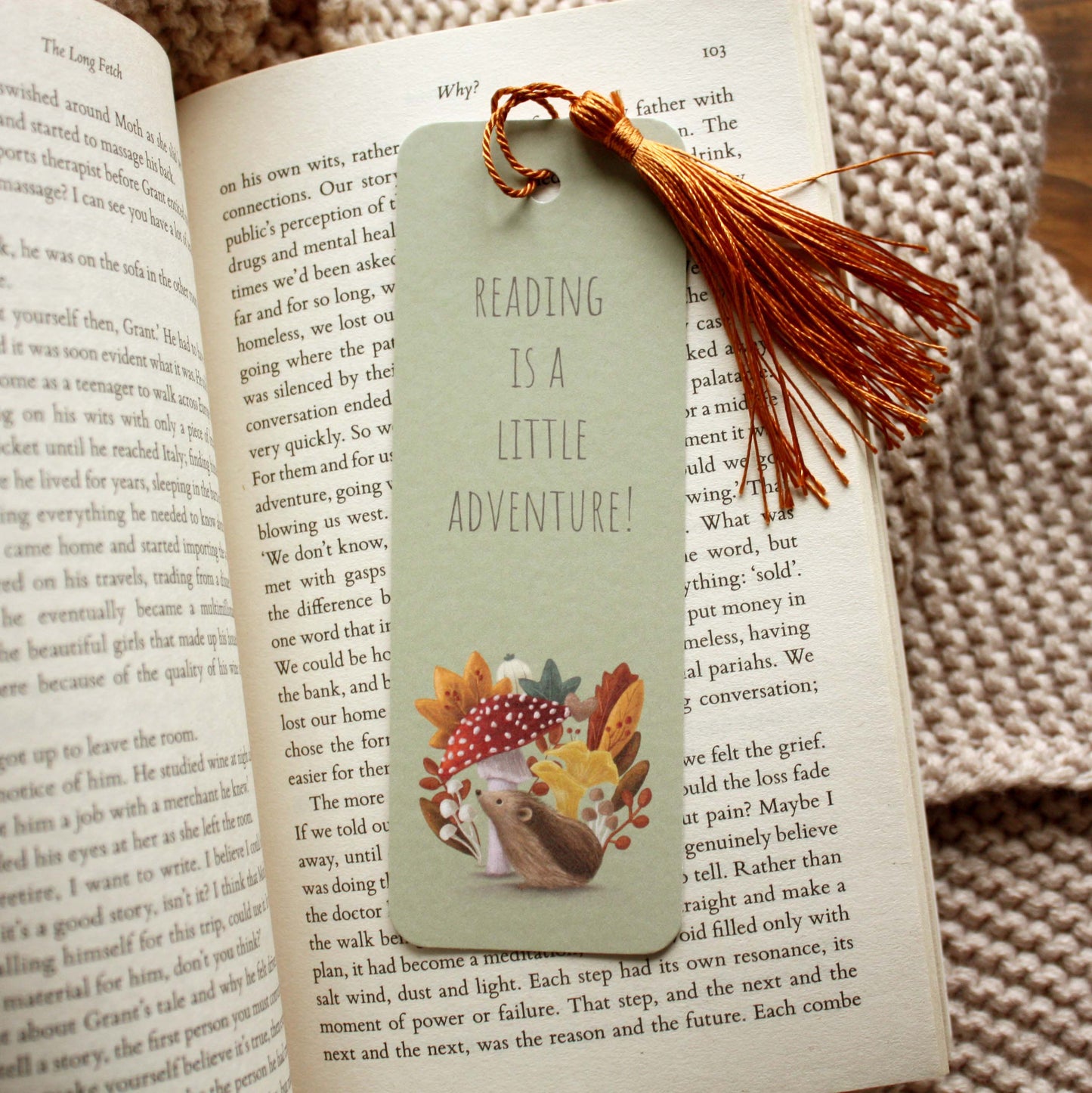 Hedgehog & Mushroom A6 Note Pad & Bookmark Bundle