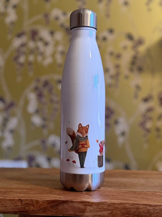 Autumn Scene Aluminium Insulated Water Bottle - SECONDS