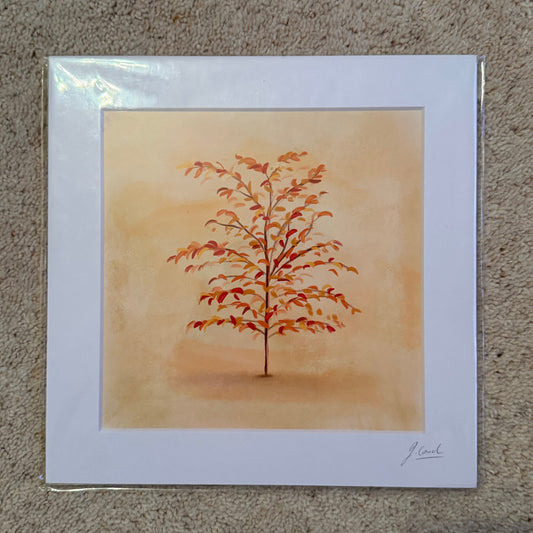 Autumn Leaf 210mm x 210mm Print (Unframed) - END OF LINE SALE