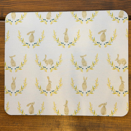 Rabbits design mouse pad for the office, mouse mat - END OF LINES SALE