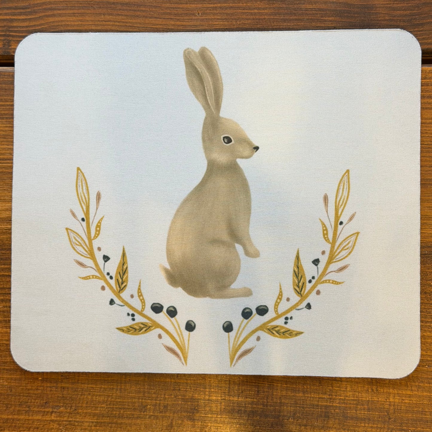 Mouse & Flowers design mouse pad for the office, mouse mat (small) - END OF LINES SALE