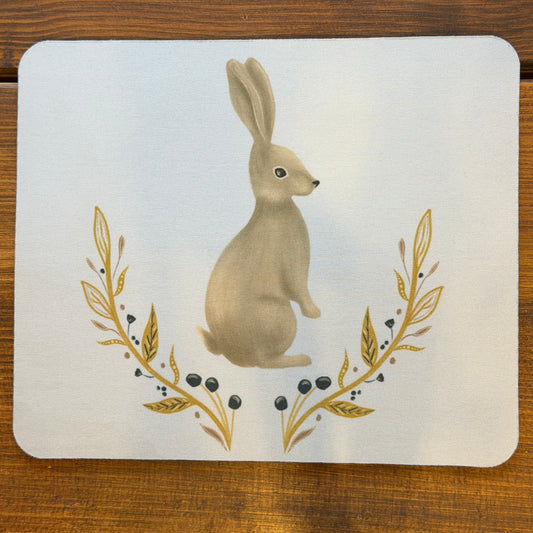 Mouse & Flowers design mouse pad for the office, mouse mat (small) - END OF LINES SALE