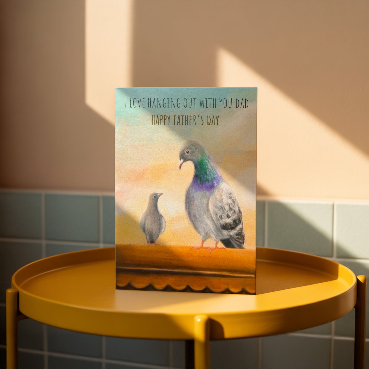 Pigeons Father's Day Greeting Card