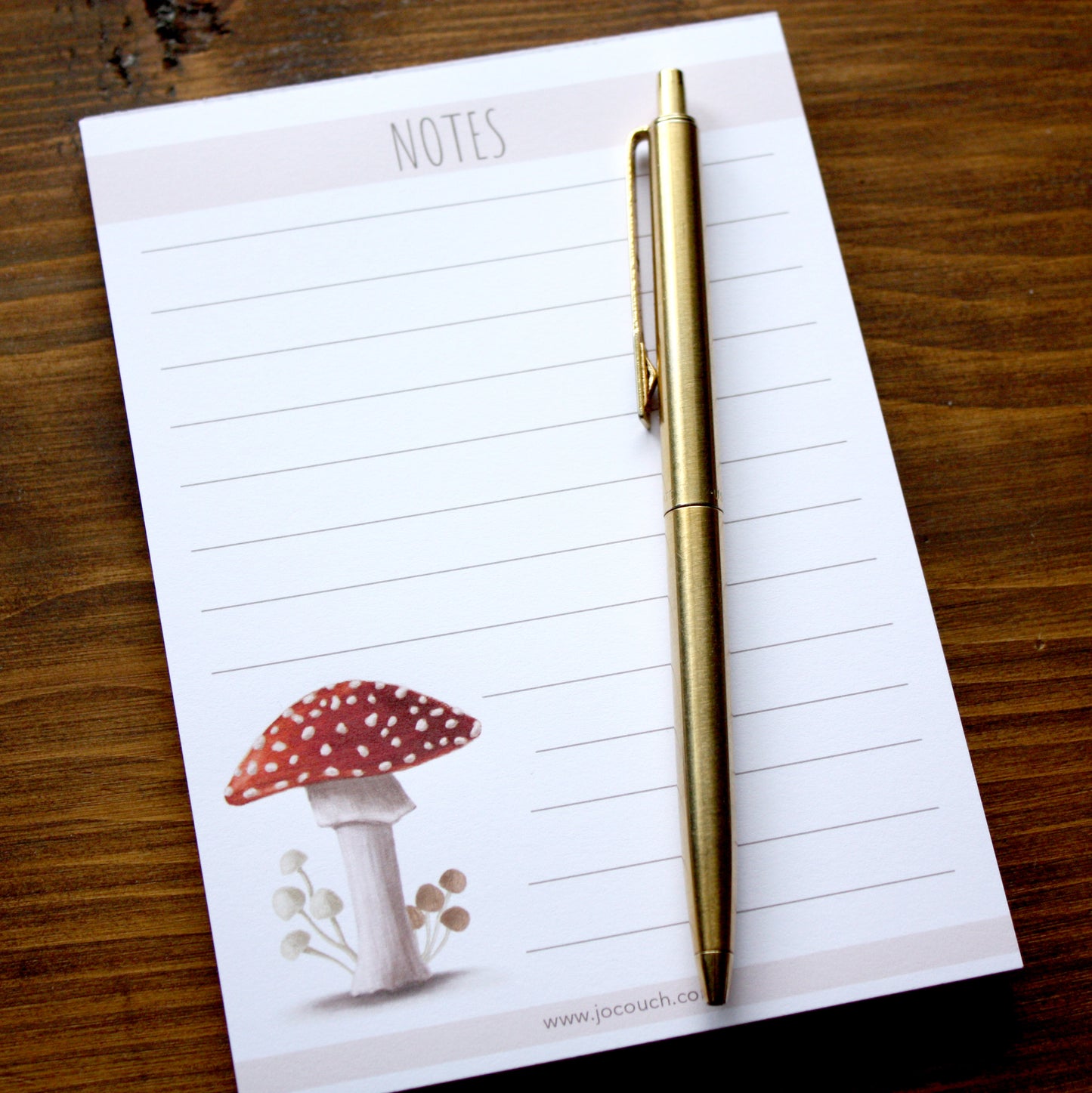 Mushroom Design A6 Note Pad