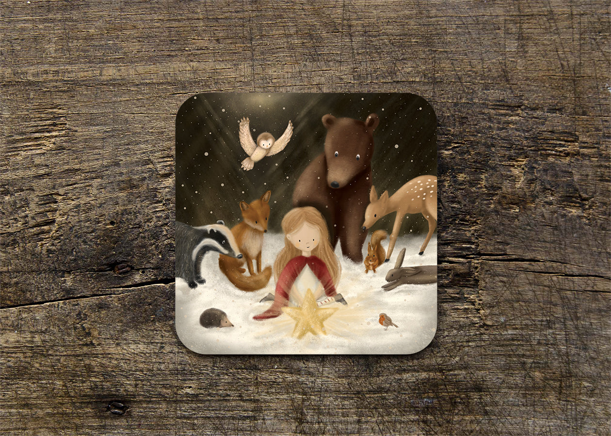 Night Before Christmas Gloss Christmas Coasters (set of four)