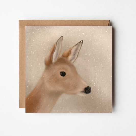 Winter Deer Greeting Card