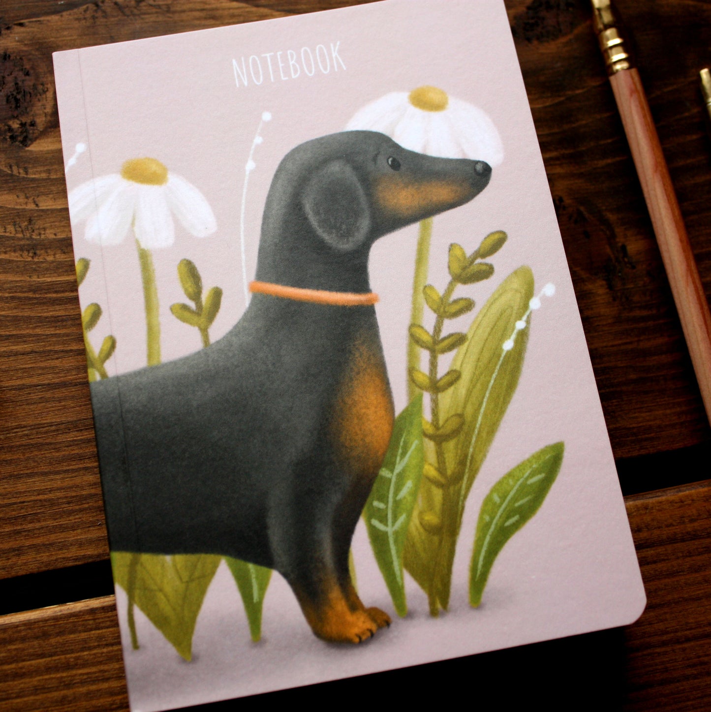 Luxury A6 Lined Dachshund 'Sausage' Dog Notebook