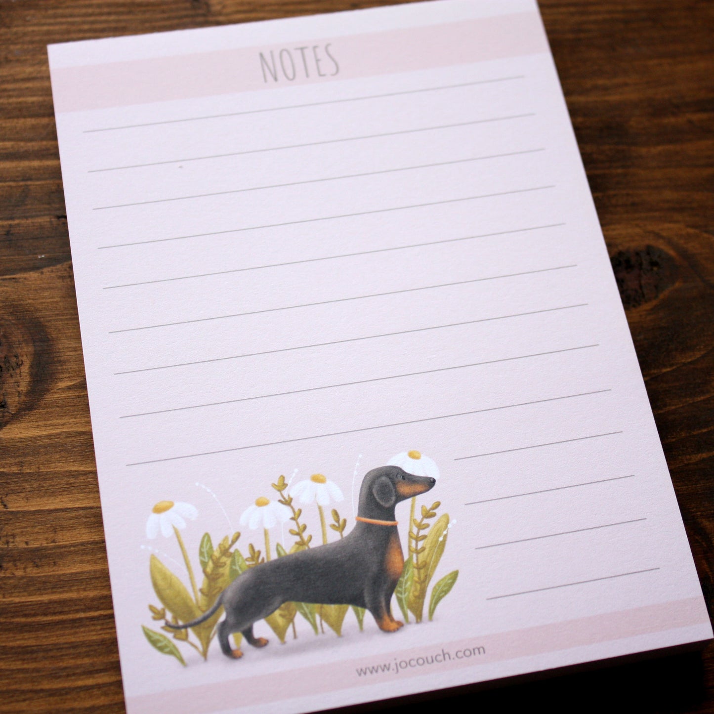 Dachshund 'Sausage' Dog Design A6 Note Pad