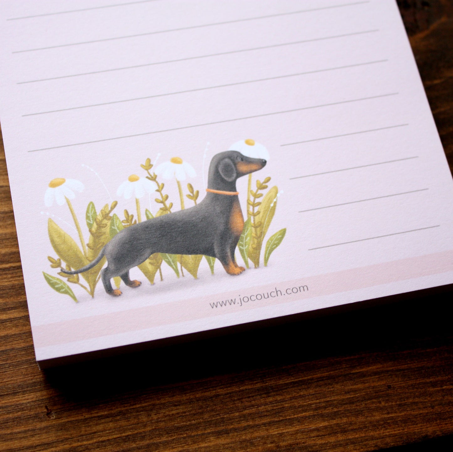 Dachshund 'Sausage' Dog Design A6 Note Pad